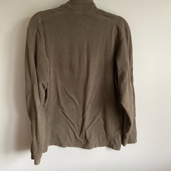 Columbia Tan Zip Up Sweater with Stand-Up Collar - Picture 3 of 3